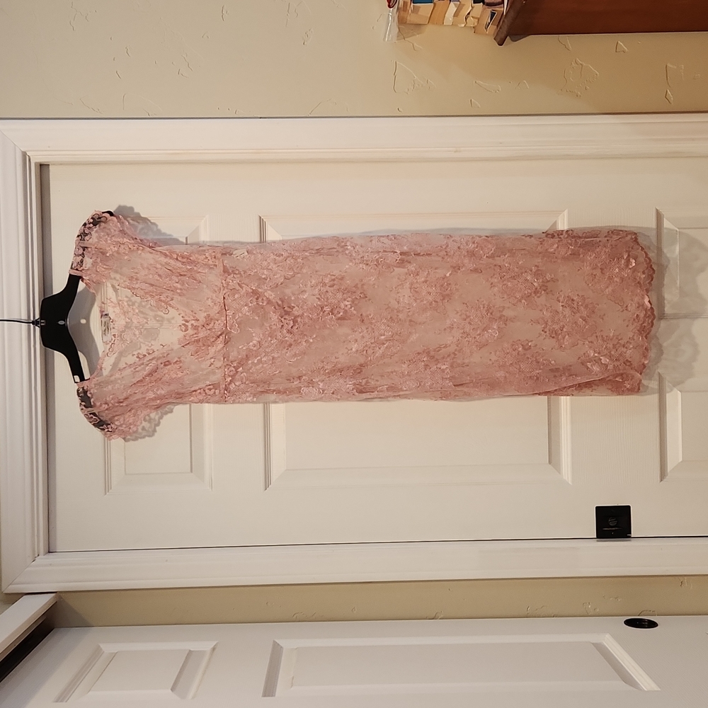 Sheer lace dress